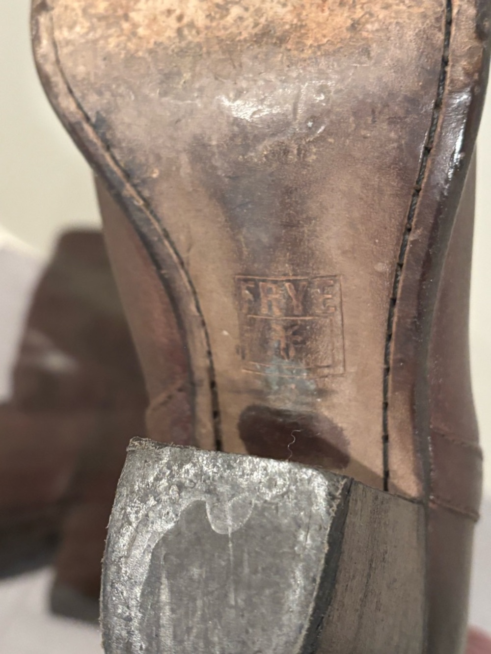 Fry’s Women's Brown Leather Mid-Calf Boots - Picture 5 of 5